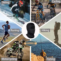 bismaadh Black Bike Face Mask for Men & Women image 5