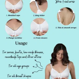 gleam bliss Pack of 2 Women Maternity/Nursing Non Padded Bra image 3