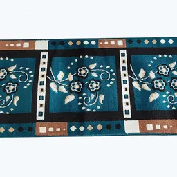 shag weaving Blue Acrylic Carpet image 2