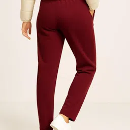 blinkin Women Solid Maroon Track Pants image 3