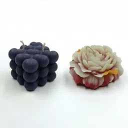 scentiv Peony Bubble Cube & Flower Design Scented Candle Candle image 3