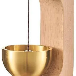 rudro impex Decorative Shopkeepers Bell,Hanging Bells for Door, Decorative Refrigerator Bell Wood Windchime-picture-10