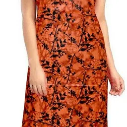 divu enterpriese Women Night Suit Set Pink, Maroon Printed image 2