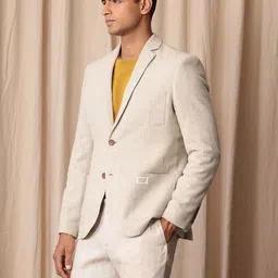 mr bowerbird Men Checkered Single Breasted Formal Blazer image 5