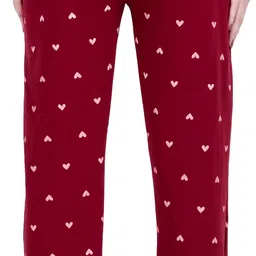 pstenterprises Women Printed Maroon Track Pants image 4