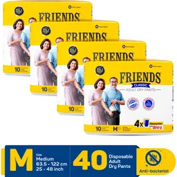 friends Classic Adult Diaper Pant Style with odourlock and Anti-Bacterial Absorbent Core Adult Diapers - M-picture-27