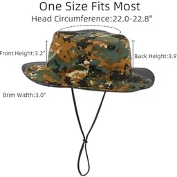 Zonkar Unisex Cotton Classic Camouflage Hat Summer Sun Protection Packable Beach Hat image 2