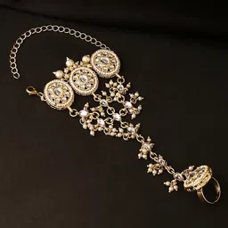 yellow chimes Brass Gold-plated Ring Bracelet-picture-26