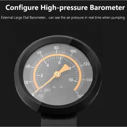 carkav Tyre Foot Air Pump for Car & Bike TRV450 150 psi Tyre Air Pump for Car & Bike image 5