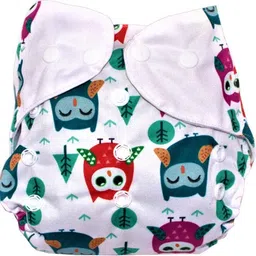 swito mart Baby Reusable Cotton Cloth Reusable Button Diaper COMBO SET OF 1 image 1