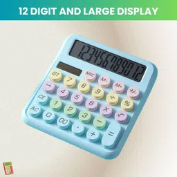 guggu Desktop Cute Calculator, 12-Digit Large Display With Aesthetic Candy ColorL375 Desktop Cute Calculator, 12-Digit Large Display With Aesthetic Candy ColorE375 Basic Calculator-picture-25