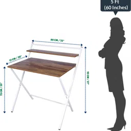 heaven shield Engineered Wood Study Table image 4