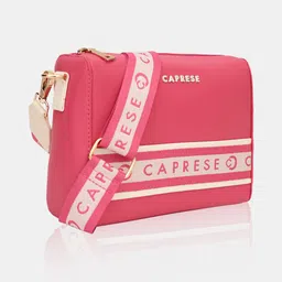 caprese Pink Women Sling Bag TRINITY SLING MEDIUM FUCHSIA SOLID WOMEN'S HANDBAG image 3