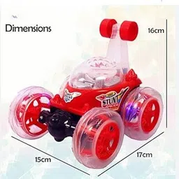 tiny tales ABYZ Remote Control Rotating Rolling(IND*349214) Stunt RC Car Toys image 3