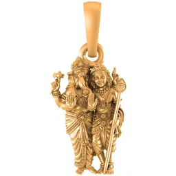 akshat sapphire 22 Ct Gold Plated Silver (92.5% Purity) God Ganesh Kartikeya Pendant Gold-plated Sterling Silver Locket-picture-40
