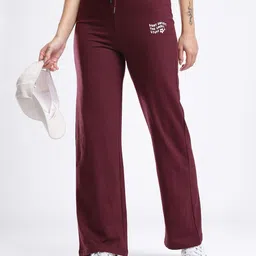 mxn Women Solid Maroon Track Pants-picture-34