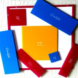 the labworld Algebra kit(a+b+c)2 Identity Math lab Model kit manipulatives Model for Kids,Teachers and Parents in Classroom or Home,Big Size image 2