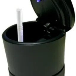 colors Black Plastic Ashtray image 1