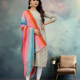 jayu Georgette Printed Multicolor Women Dupatta-picture-19