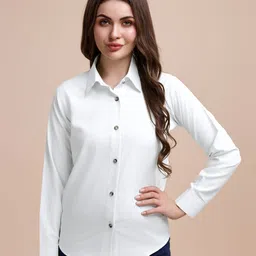 Women Regular Fit Solid Casual Shirt-image-12