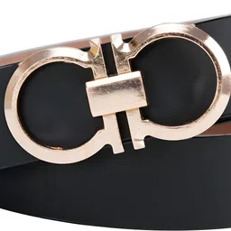 fitknot Men Party, Evening Black Artificial Leather Belt image 3