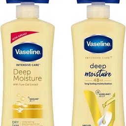 vaseline Deep Moisture With Pure Oat Extract (Dry Skin) Body Lotion 400ml Set (1) image 2
