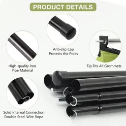 sthira Car Side Awning Sun Shelter UPF 50 Plus Tailgate Awning for Camping Travel Road Tent - For 6 Persons image 4