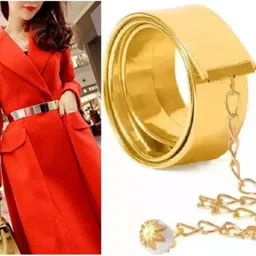 good looks Women Casual, Evening, Formal, Party Gold Synthetic Belt-picture-28