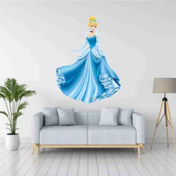 skyolla 59 cm Cinderella Wall Sticker – Self Adhesive Vinyl Décor for Kids’Room,Nursery Room Self Adhesive Sticker image 5