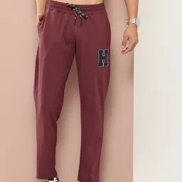 harvard Men Solid Maroon Track Pants-picture-19