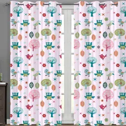 fashion ponit 154 cm (5 ft) Window Polyester Room Darkening Curtain Single Curtain-picture-37