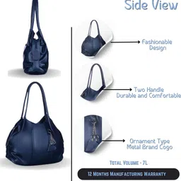 highfi Women Blue Shoulder Bag - Mini image 5