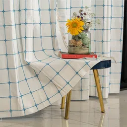 urban space 152 cm (5 ft) Window Cotton Room Darkening Curtain Single Curtain image 1