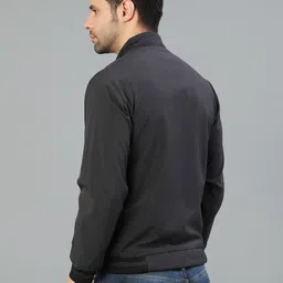 v-mart Men Solid Bomber Jacket image 3