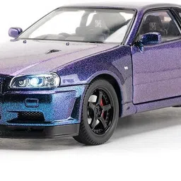 just craft 1:24 Scale Nissan GTR-R34 Diecast Models Alloy Diecast Toy Car Model pull back-picture-16