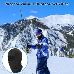 hannea Black Helmet Skull Cap for Men & Women image 5