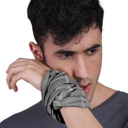 freecultr Unisex Printed Bamboo Bandana Anti Microbial Multipurpose Headband Cloth Face Mask for Dust and Sun Protection (Pack of 2) Men Printed Bandana image 5