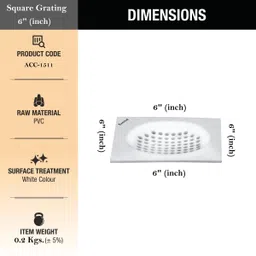 sanituf Floor, Basin, Bathroom Sink, Kitchen Sink Plastic Push Down Strainer image 3