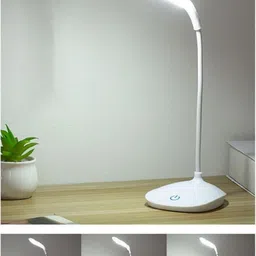 akr Powerful Rechargeable Emergency Table Lamp (White)_344 Study Lamp image 3