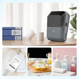 OnlyU Bluetooth Thermal Label Printer for Business Inkless Mini | Batch Cloud Printing Thermal Receipt Printer image 4