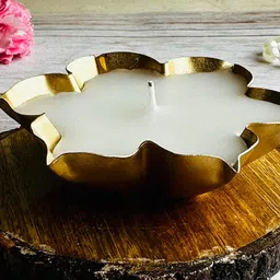 3.5 Inch Flower Shape Scented Candle for Home Decor Iron 0 - Cup Candle Holder Set-image-1