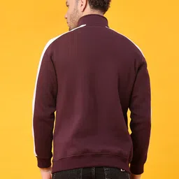 v-mart Men Full Sleeve Color Block Sweatshirt image 3