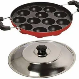 goodchef Good Chef Appam Chatty with lid . Appachatty with Lid 0.5 L capacity 24 cm diameter-picture-21