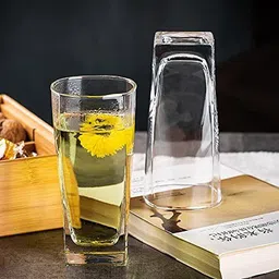 tap2kaart (Pack of 2) Juice Glass Water Set of 2, Water Glasses for Juice, Cocktail, Whiskey, 240 ml Glass Set Water/Juice Glass image 3