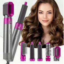 Dizosonic 5-in-1 Hot Air Styler Brush Dry, Auto Curl, Straighten for All Hair Types Electric Hair Styler-picture-19