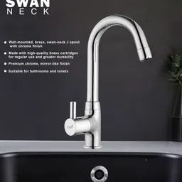 prestige Small Turbo Swan Neck Spout For Kitchen Sink Wash Basin Pillar Tap Faucet image 5