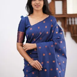dhanlaxmisaree Woven Banarasi Jacquard Saree image 5