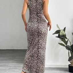 pihu fab Women Bodycon Multicolor Maxi/Full Length Dress image 2