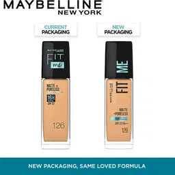 maybelline new york Matte+Poreless Liquid Foundation 126 Light pecan |16 HR Oil Control,30 ml Foundation image 2