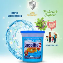 lacolite ORS with Zinc & Probiotics, Fast Rehydration, Immunity & Gut Support Hydration Drink image 2